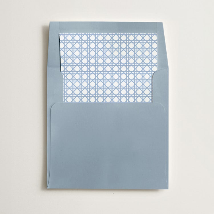 "Cascading Florals Branch" - Slip-In Envelope Liners in Cobalt by Tamara Hilje - Liner in envelope