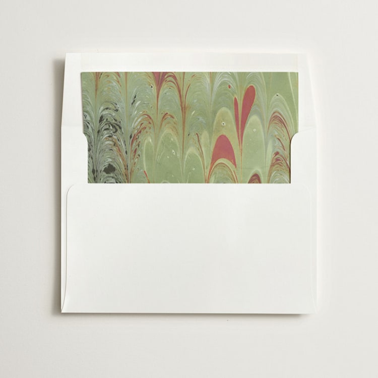 "Marble" - Slip-In Envelope Liners in Juniper by Olivia Kanaley Inman - Liner in envelope