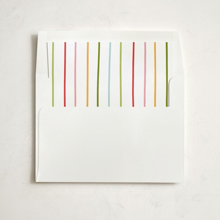 "Jingly" - Slip-In Envelope Liners in Christmas Lights by Kelly Nasuta - Liner in envelope