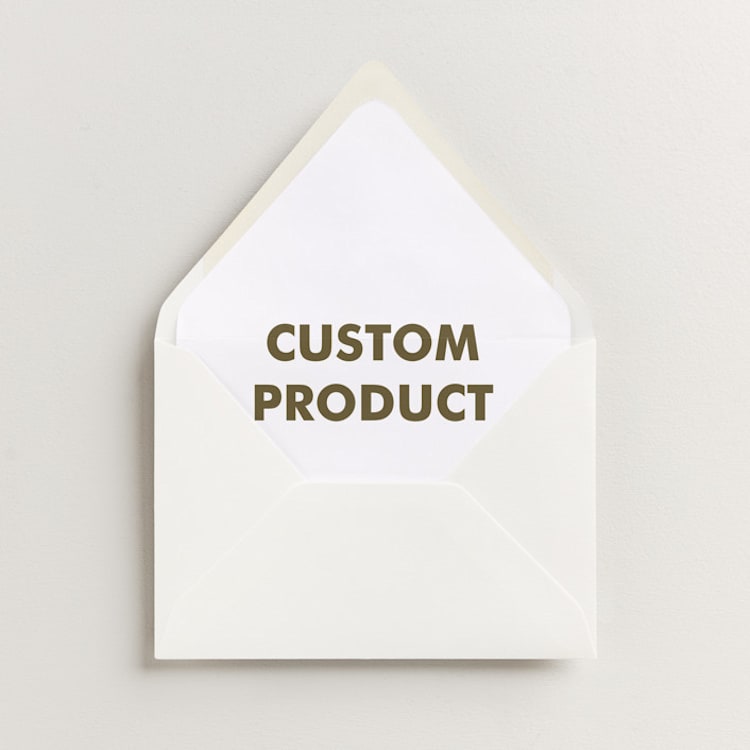 "Landscape Custom" - Slip-In Envelope Liners in Charcoal by Minted Custom - Liner in envelope