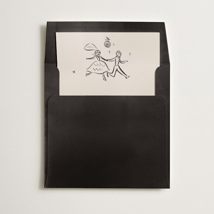 "Couple" - Slip-In Envelope Liners in Cream by Ani Somi - Liner in envelope