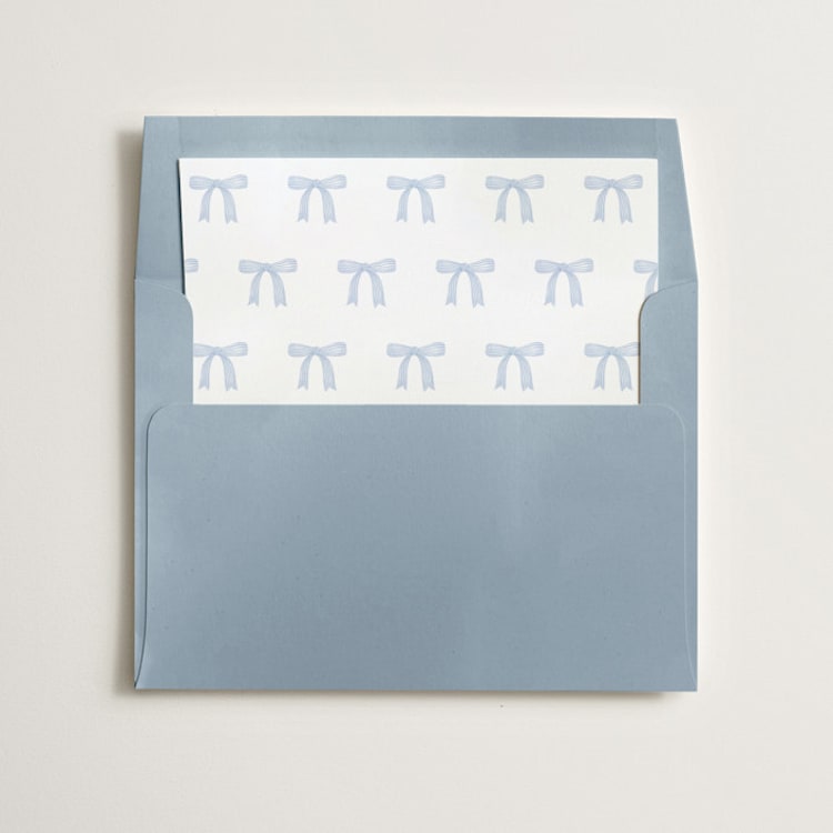 "Dainty Garden" - Slip-In Envelope Liners in Sky by Paper Raven Co. - Liner in envelope