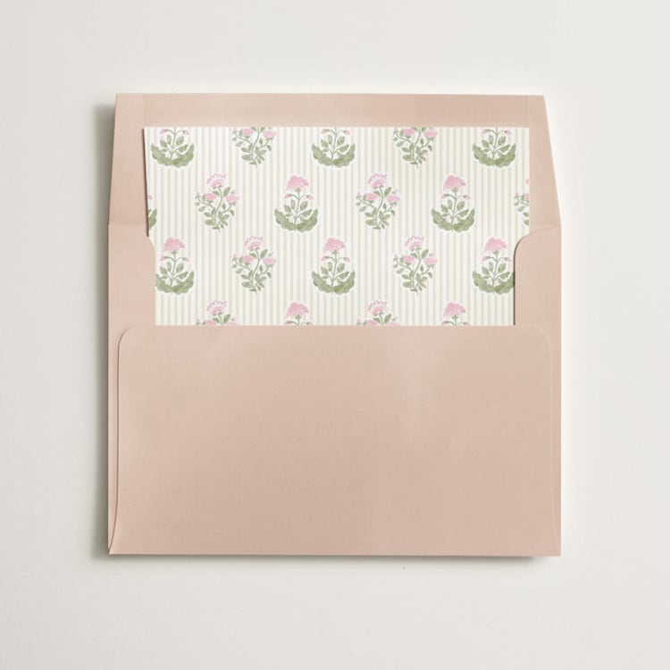 "Patterned florals" - Slip-In Envelope Liners in Rosebud by Creo Study - Liner in envelope