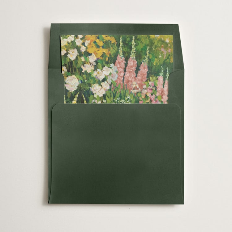 "Spring" - Slip-In Envelope Liners in Rose by Wendy Keller - Liner in envelope