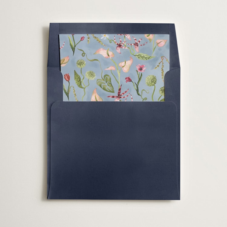 "Florada" - Slip-In Envelope Liners in Mist by Pati Cascino - Liner in envelope