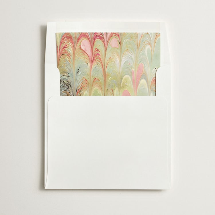"Marble" - Slip-In Envelope Liners in Spring by Olivia Kanaley Inman - Liner in envelope