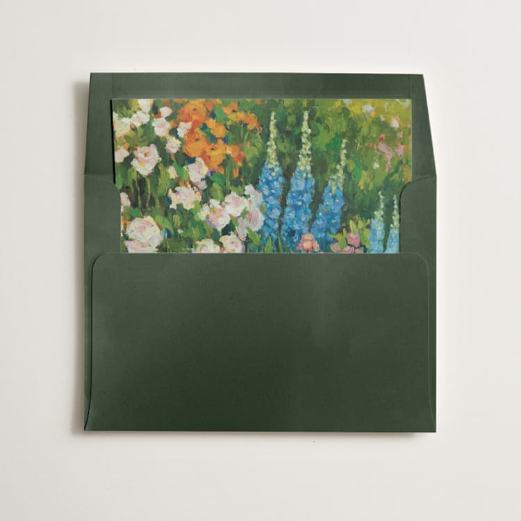 "Spring" - Slip-In Envelope Liners in Cornflower by Wendy Keller - Liner in envelope