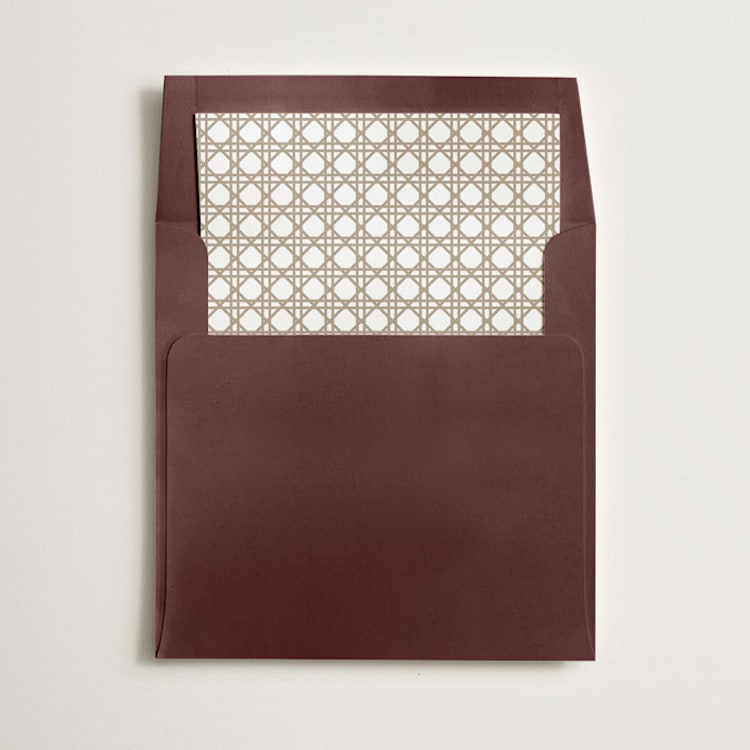 "Cascading Florals Branch" - Slip-In Envelope Liners in Toasted Almond by Tamara Hilje - Liner in envelope
