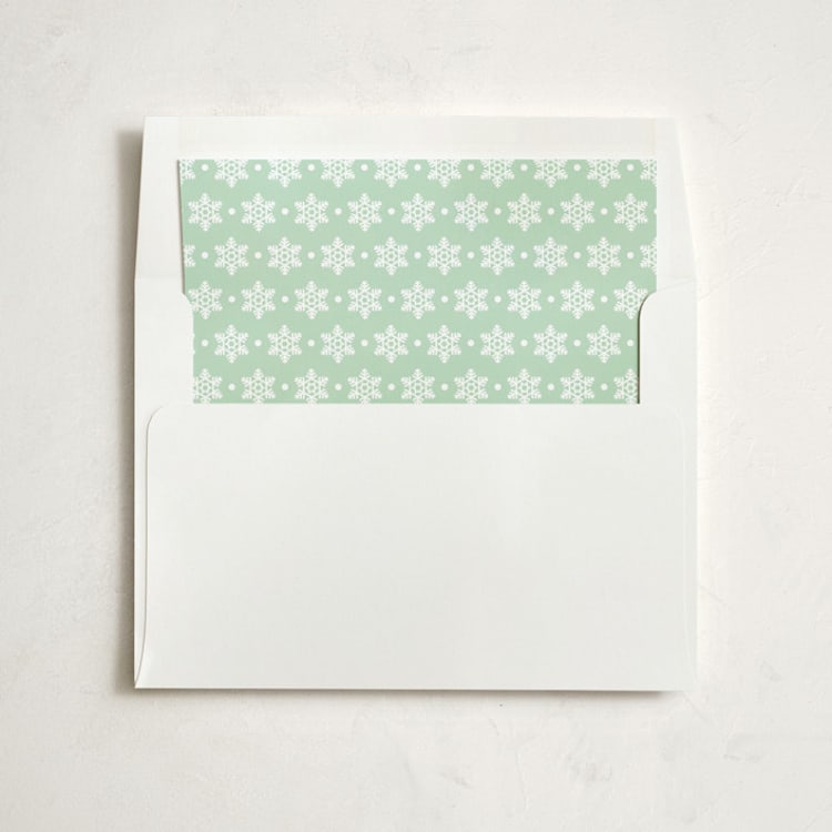 "Our Favorite Moments" - Slip-In Envelope Liners in Mint by Melissa Egan of Pistols - Liner in envelope
