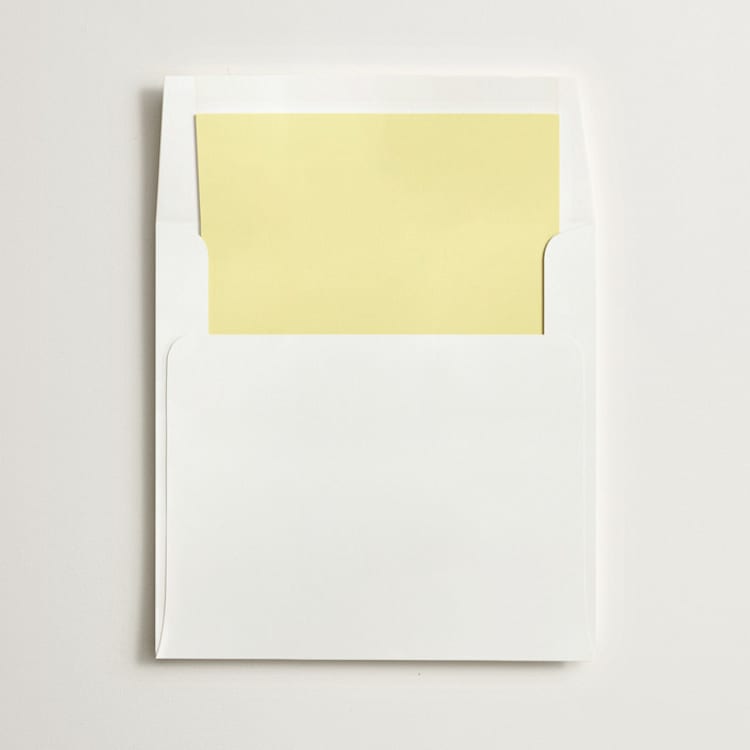 "Butter" - Slip-In Envelope Liners in Butter by Minted - Liner in envelope