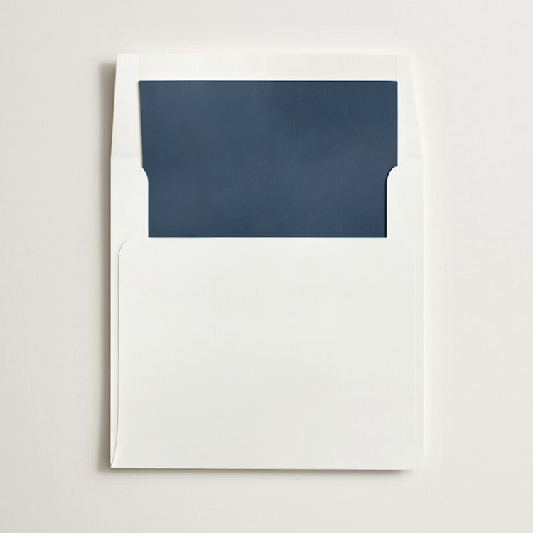 "Navy" - Slip-In Envelope Liners in Navy by Minted - Liner in envelope