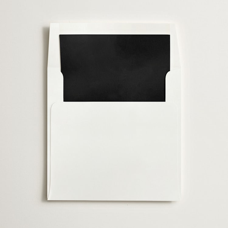 "Onyx" - Slip-In Envelope Liners in Onyx by Minted - Liner in envelope
