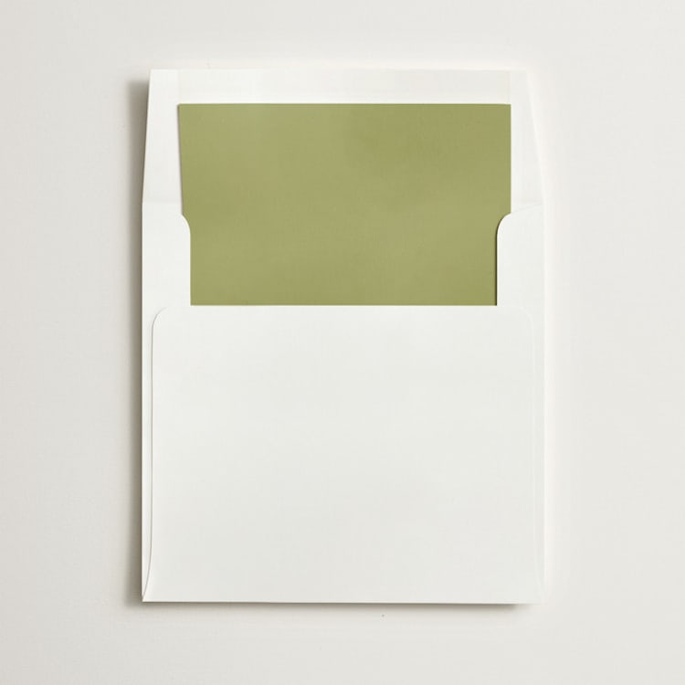 "Moss" - Slip-In Envelope Liners in Moss by Minted - Liner in envelope