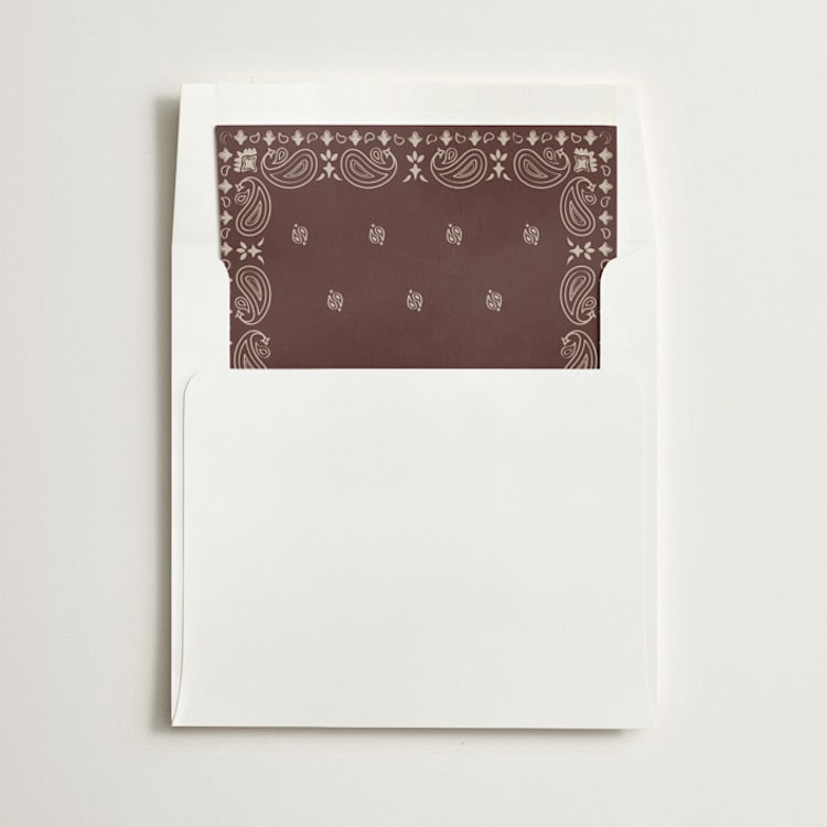 "Bandana" - Slip-In Envelope Liners in Leather by Minted - Liner in envelope