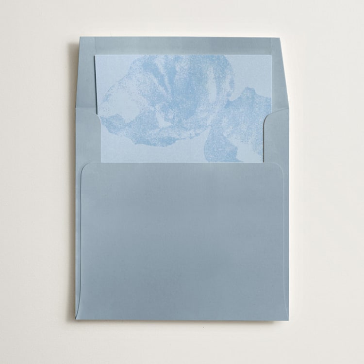"Maximalist Poppies" - Slip-In Envelope Liners in Blue Jay by Morgan Kendall - Liner in envelope