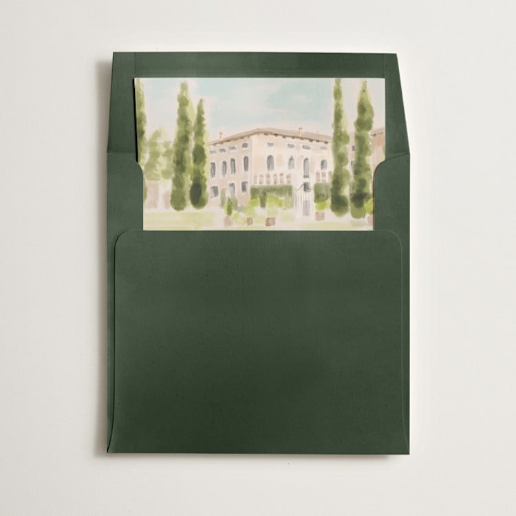 "Giardino" - Slip-In Envelope Liners in Celadon by Pati Cascino - Liner in envelope