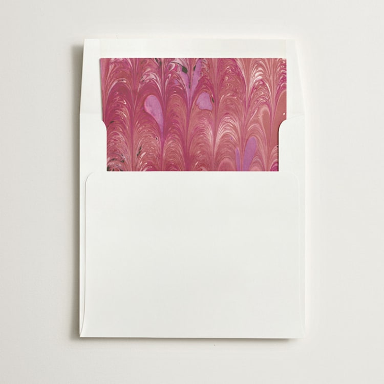 "Marble" - Slip-In Envelope Liners in Burgundy by Olivia Kanaley Inman - Liner in envelope