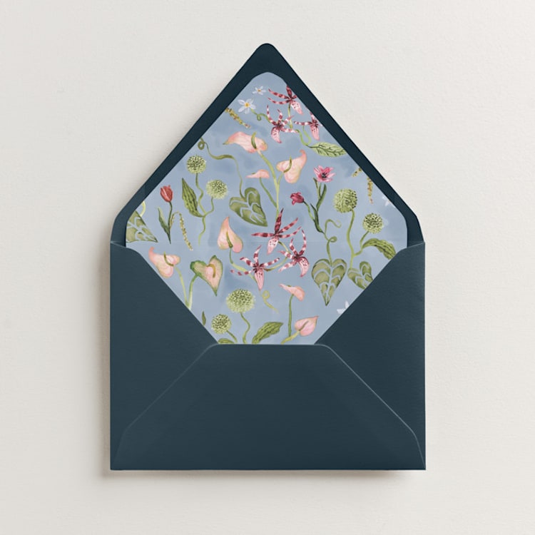 "Florada" - Slip-In Envelope Liners in Mist by Pati Cascino - Liner in envelope