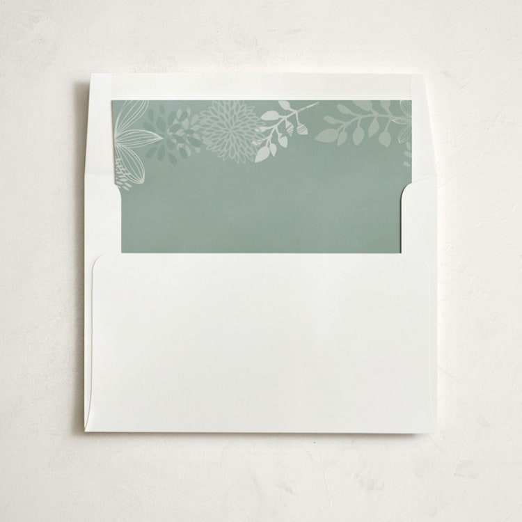 "Fling" - Slip-In Envelope Liners in Dusty Aqua by Andrea Mentzer - Liner in envelope