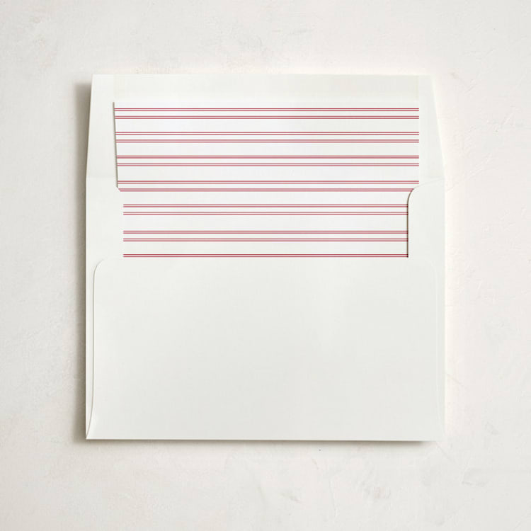 "French Vintage" - Slip-In Envelope Liners in Ruby by Annie Clark - Liner in envelope