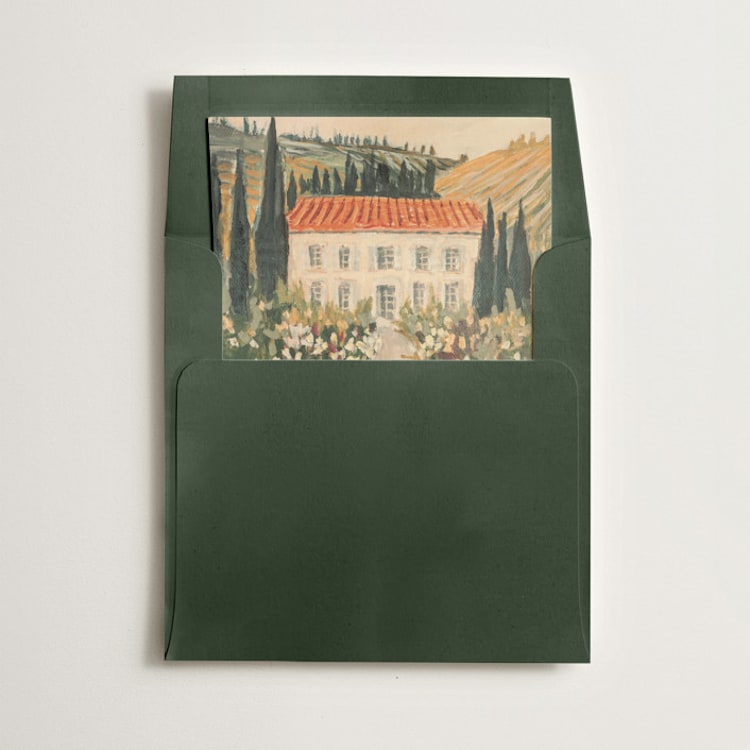 "Vintage Tuscan Wedding" - Slip-In Envelope Liners in Garden by Jacquelyn Sloane Siklos - Liner in envelope