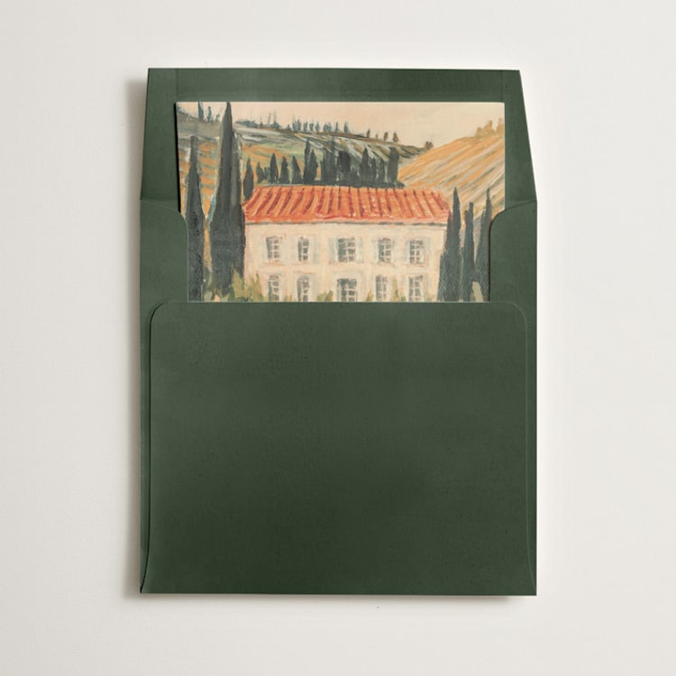"Vintage Tuscan Wedding" - Slip-In Envelope Liners in Garden by Jacquelyn Sloane Siklos - Liner in envelope