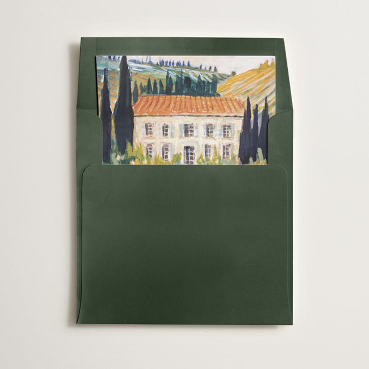 "Tuscan Wedding" - Slip-In Envelope Liners in Garden by Jacquelyn Sloane Siklos - Liner in envelope