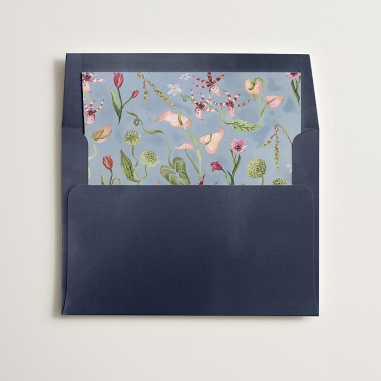 "Florada" - Slip-In Envelope Liners in Mist by Pati Cascino - Liner in envelope
