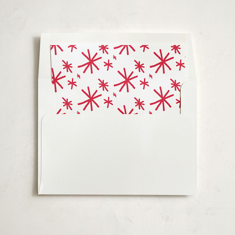 "Bright & Married" - Slip-In Envelope Liners in Candy Cane by Ashley Hegarty - Liner in envelope