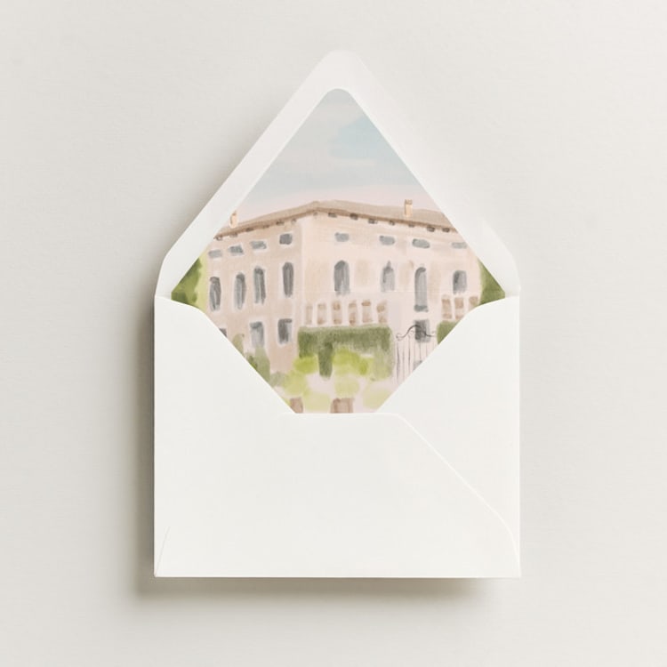 "Giardino" - Slip-In Envelope Liners in Celadon by Pati Cascino - Liner in envelope
