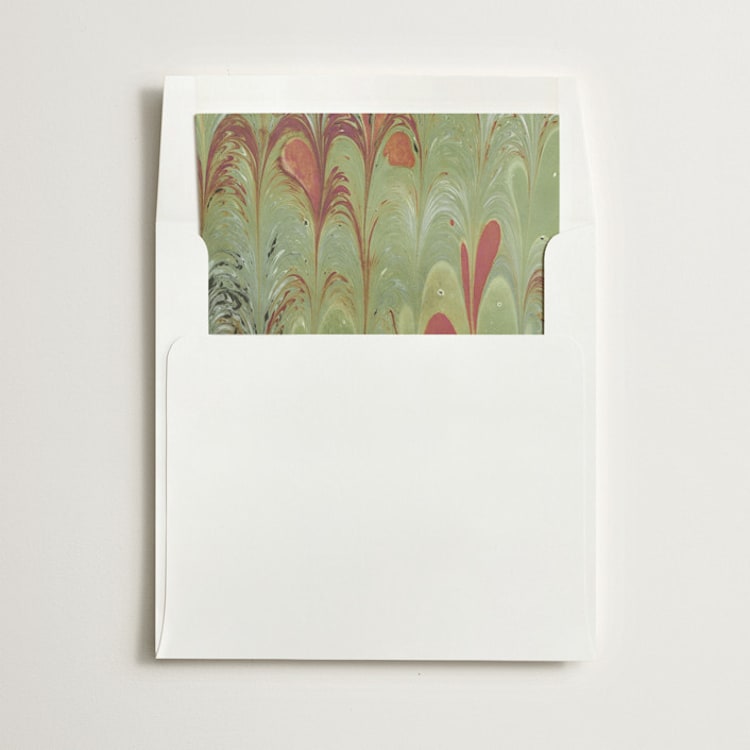 "Marble" - Slip-In Envelope Liners in Juniper by Olivia Kanaley Inman - Liner in envelope