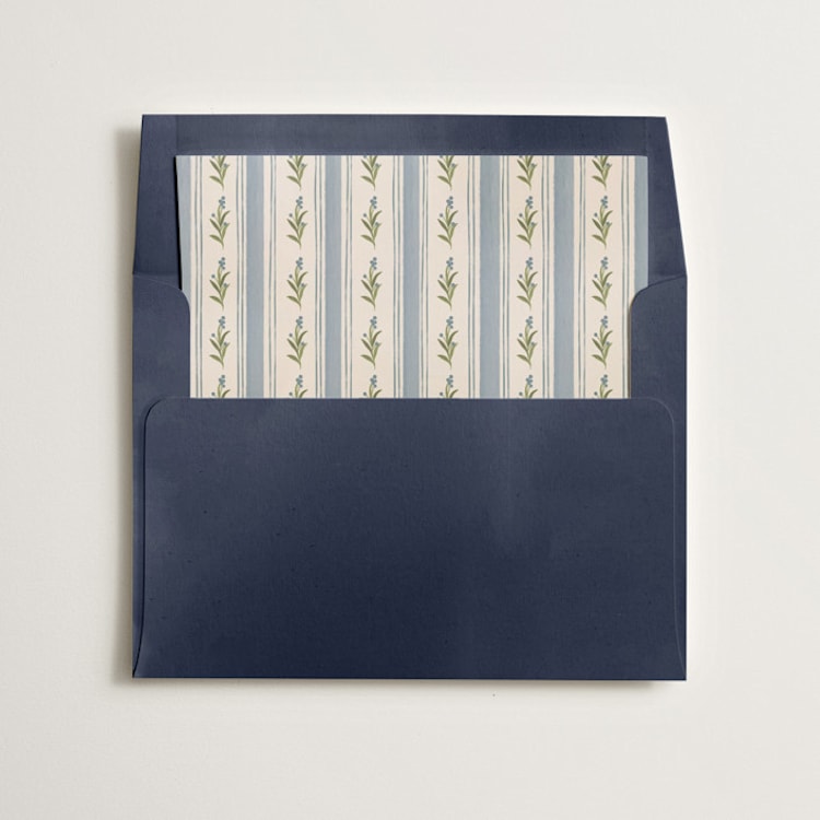 "hand-drawn Vintage garden" - Slip-In Envelope Liners in Blue Jay by Creo Study - Liner in envelope