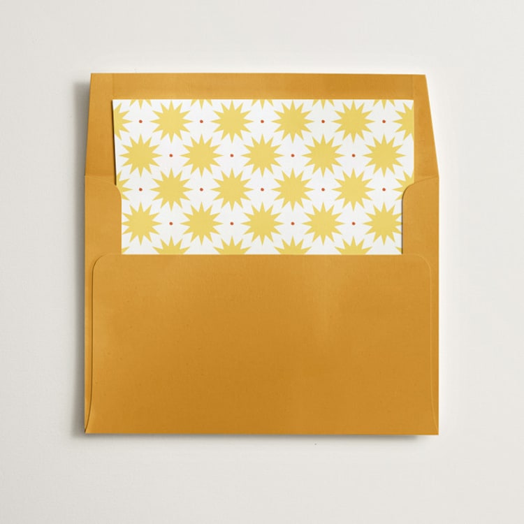 "Merry, Merry!" - Slip-In Envelope Liners in Daffodil by Alston Foster - Liner in envelope