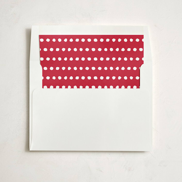 "Calligraphic Joy" - Slip-In Envelope Liners in Cherry by Sydney Newsom - Liner in envelope