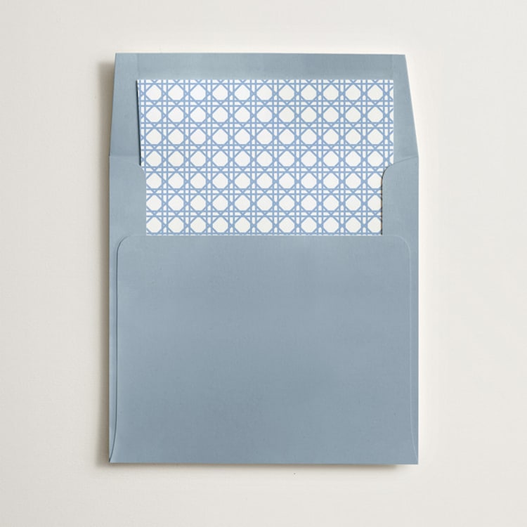 "Cascading Florals Branch" - Slip-In Envelope Liners in Sky by Tamara Hilje - Liner in envelope