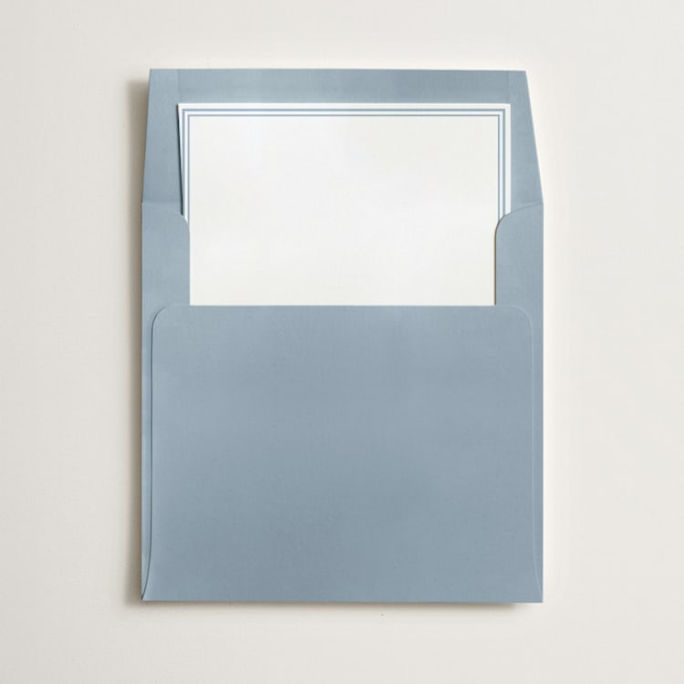 "Border" - Slip-In Envelope Liners in Sky by Minted - Liner in envelope