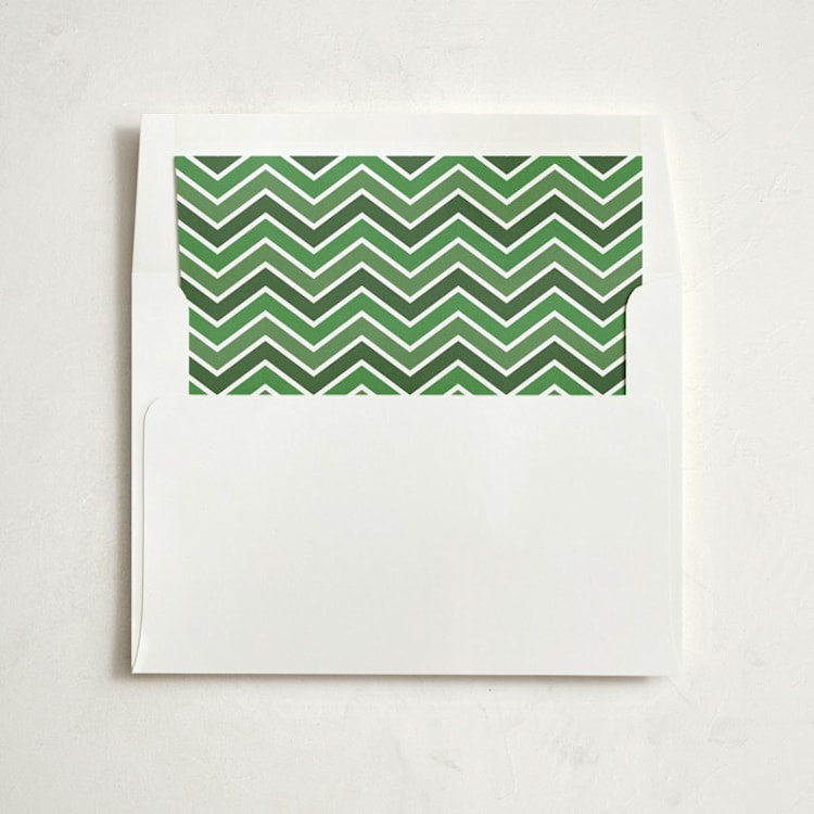 "Peace And Joy Flourish" - Slip-In Envelope Liners in Forest by Katherine Moynagh - Liner in envelope