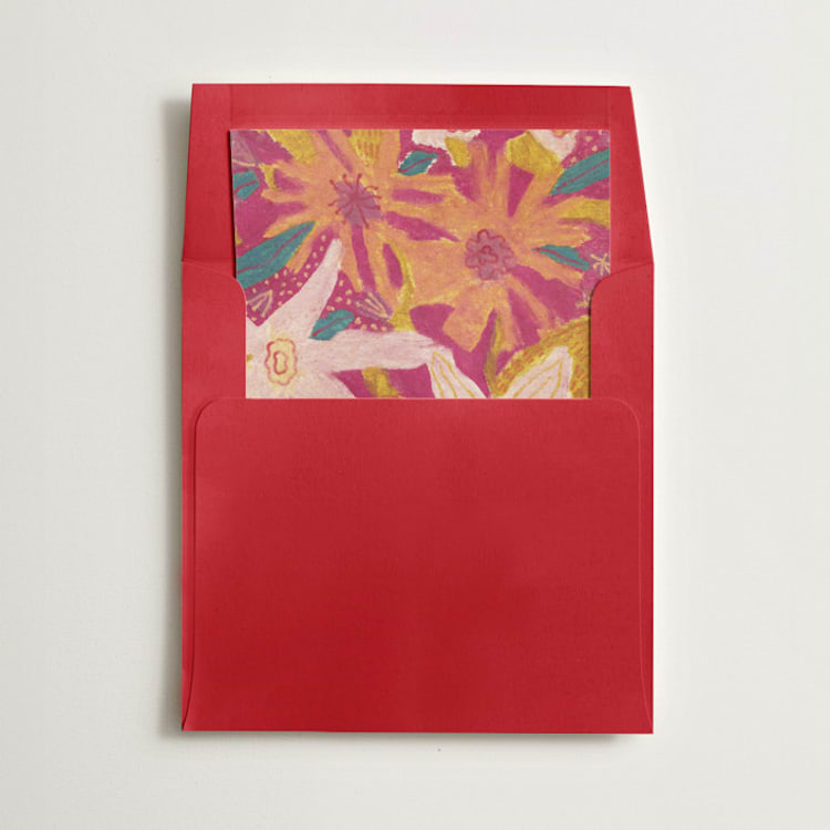 "Funky Oil Pastel" - Slip-In Envelope Liners in Mulberry by Alisa Galitsyna - Liner in envelope