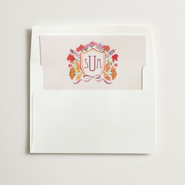 "Crest Fall" - Slip-In Envelope Liners in Autumn by Pink House Press - Liner in envelope