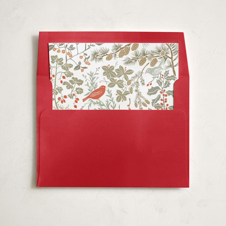 "Winter Greens" - Slip-In Envelope Liners in Spruce by Tara Grangroth - Liner in envelope
