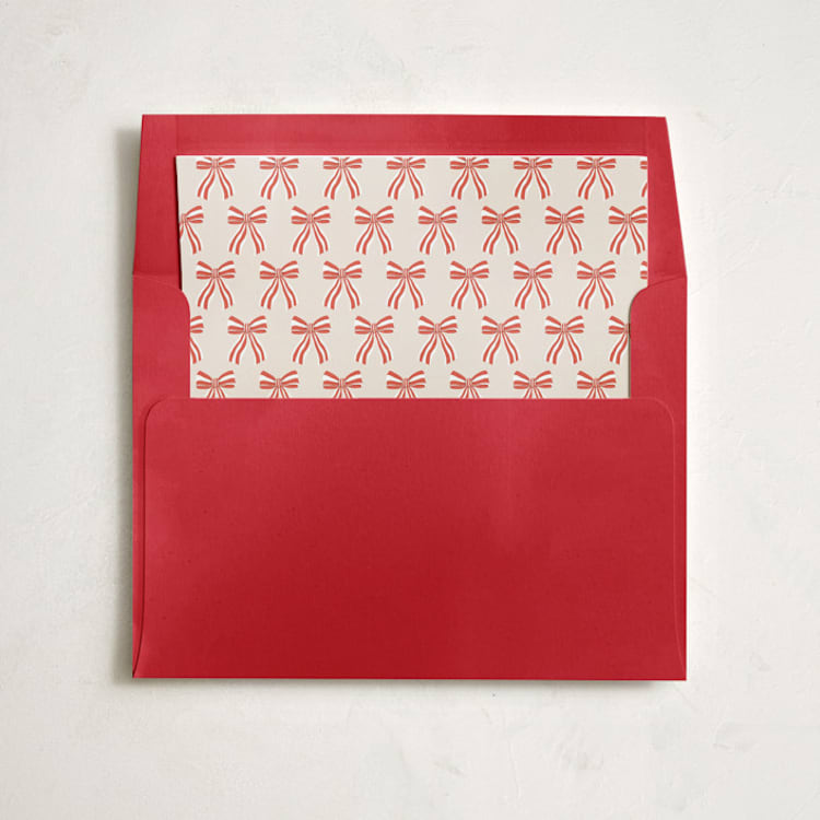 "Oh Christmas Tree" - Slip-In Envelope Liners in Saffron by Sherley Ferreira - Liner in envelope