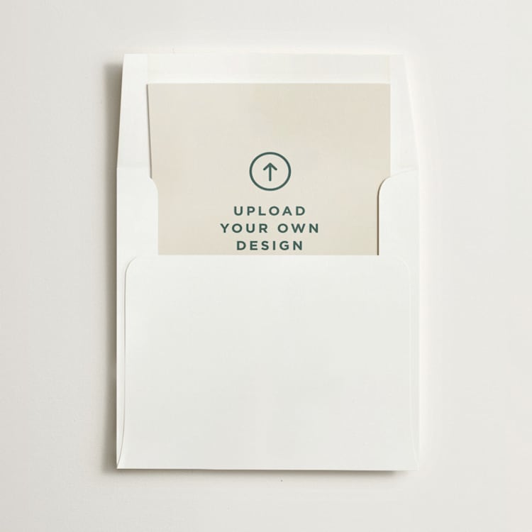 "Upload Your Own Design" - Slip-In Envelope Liners in A by Minted - Liner in envelope