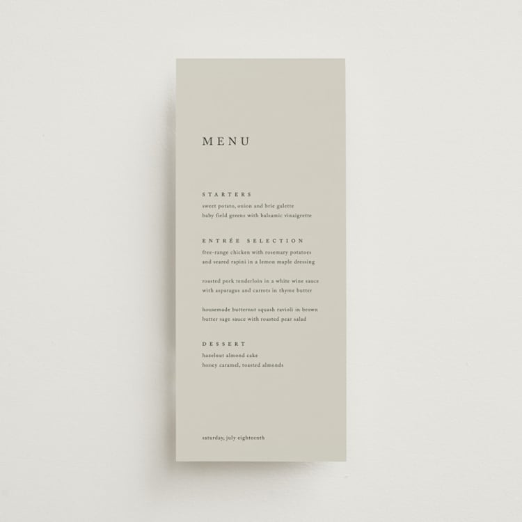 "Astoria" - Menus in Spring by Kelly Schmidt - Front