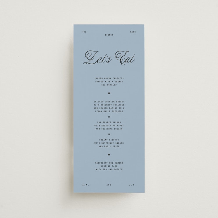 "Cheers" - Menus in Sky by Blustery August - Front