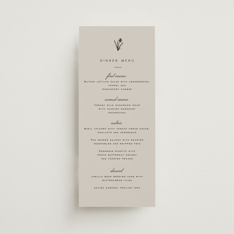 "Aspen Knoll" - Menus in Cotton by Amy Kross - Front