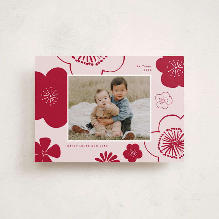 "lunar flowers" - Lunar New Year Cards in Blossom by Sumak Studio - Front