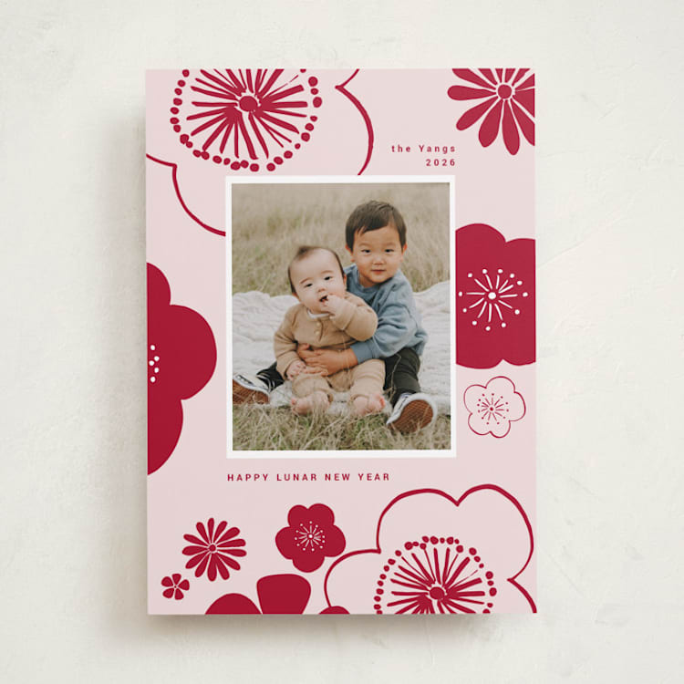 "lunar flowers" - Lunar New Year Cards in Blossom by Sumak Studio - Front