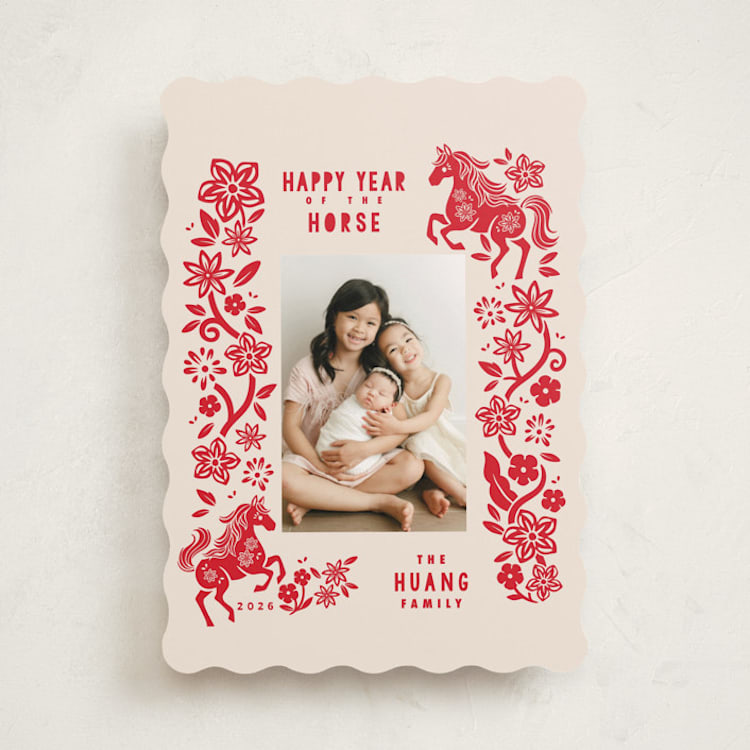 "Year of Horse" - Lunar New Year Cards in Nian Gao by Vivian Yiwing - Front