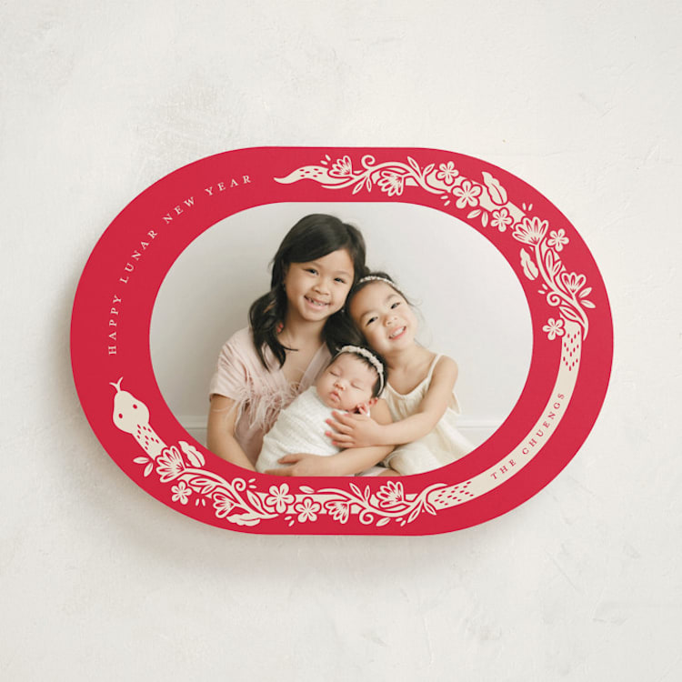 "Snake Lunar Year" - Lunar New Year Cards in Wealth by Vivian Yiwing - Front