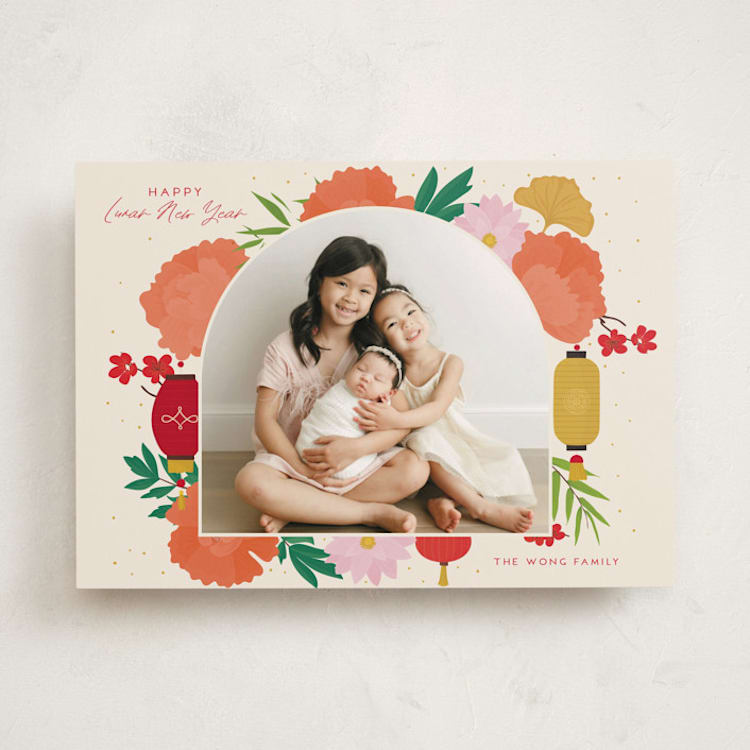 "Xin nian" - Lunar New Year Cards in Apple by Vera Lim - Front